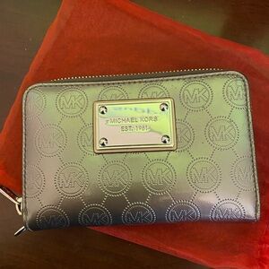 Michael Kors Embossed Zip Wallet